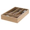 BESTEKSET 24DLG RVS+BAMBOO LADE