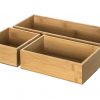 Schuivende organizer 3st bamboo
