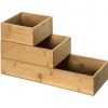 Schuivende organizer 3st bamboo