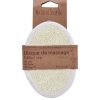 EXFOLIATING MASSAGE PAD FOR BODY BAMBOO/LOOFAH SMALL SIZE - NATURAL
