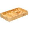 Juwelendoosje met spiegel bamboo leer