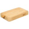 Juwelendoosje met spiegel bamboo leer