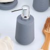 Rubber& ABS Soap Dispenser w/stripes 270 ML DARK GREY