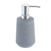 Rubber& ABS Soap Dispenser w/stripes 270 ML DARK GREY