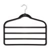 VELVET 4 PANTS HANGER X2 BLACK