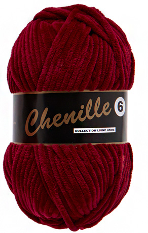 Chenille 042 Bordeauxrood