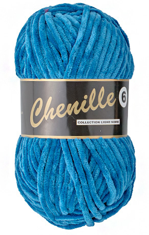 Chenille 459 Helder Blauw