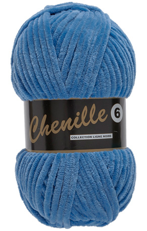 Chenille 012 Jeansblauw