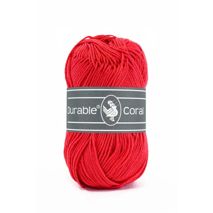 316 Durable Coral Katoen Rood