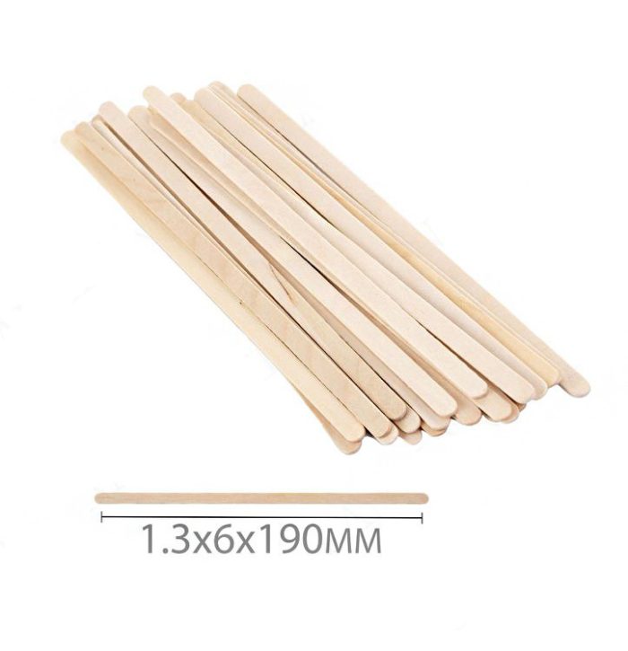 Houten stokjes 190*6*1,3MM 50PCS M26040