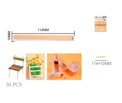 HOUTEN STOKJE 114*10*2MM 50PC M05222