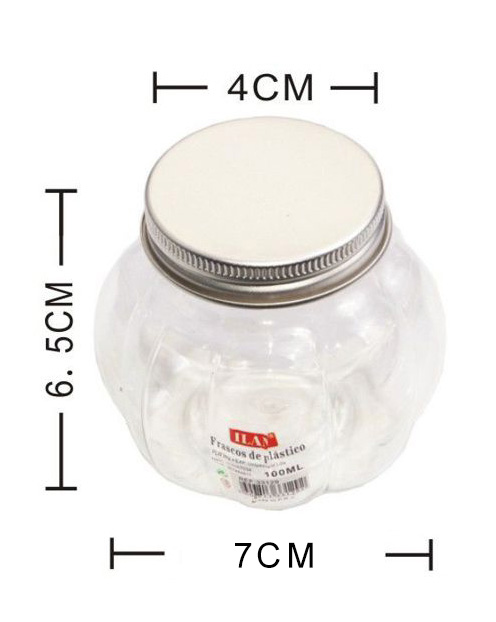 PLASTIC POTJE 100ML 4x6,5CM M21135