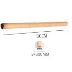 Houten stokje 8MM*30CM 12U M22234