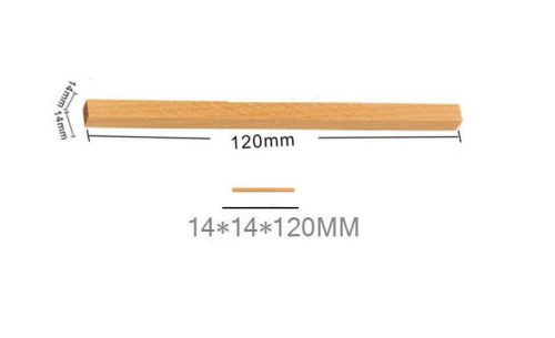 Houten Stokje 14x14x120mm 4st M22243