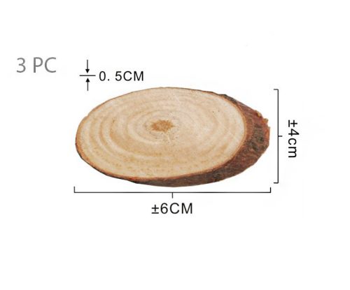 Boomschijf ovaal 6cm