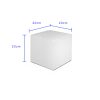 Piepschuim kubus wit 20*20*20cm