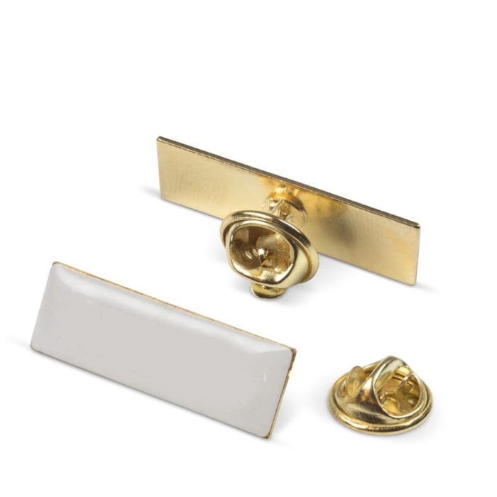 Brochespeld (met pin) goud 10*5mm