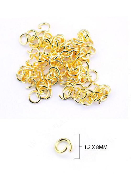 Buigringen goud 8*1,2mm-20g