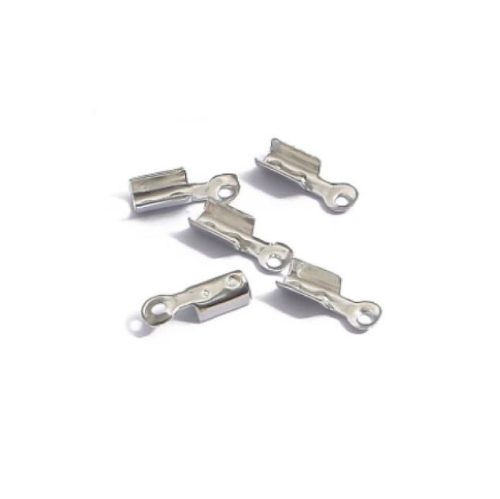 Eindklemmetjes metaal zilver 2,5*8mm/200st