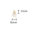 Parel hangers rond 6mm 18st