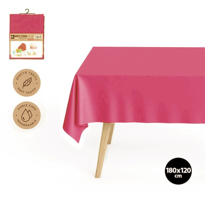 Waterdicht tafelkleed rood 1,8*1,2m